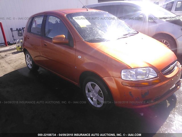 KL1TD66658B088468 - 2008 CHEVROLET AVEO LS ORANGE photo 1