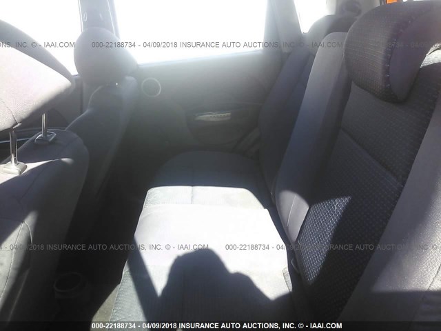 KL1TD66658B088468 - 2008 CHEVROLET AVEO LS ORANGE photo 8