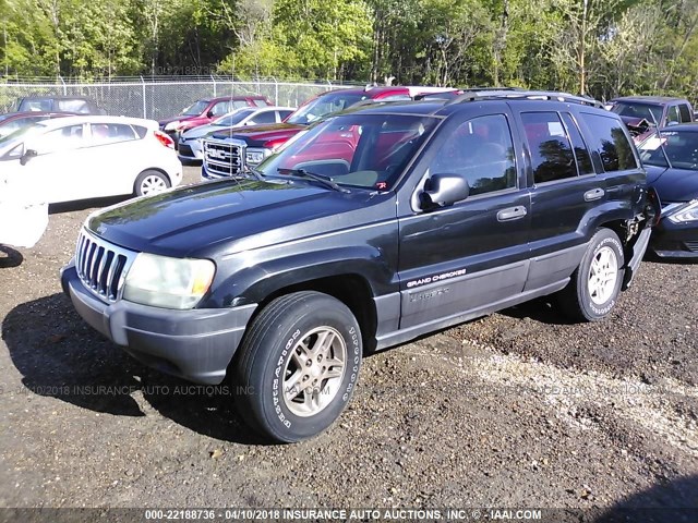 1J4GX48SX3C550102 - 2003 JEEP GRAND CHEROKEE LAREDO BLACK photo 2