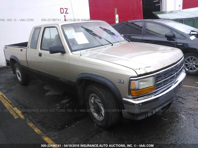 1B7GL23Y6PS175726 - 1993 DODGE DAKOTA GOLD photo 1