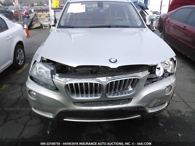 5UXWX9C53E0D35215 - 2014 BMW X3 XDRIVE28I TAN photo 6