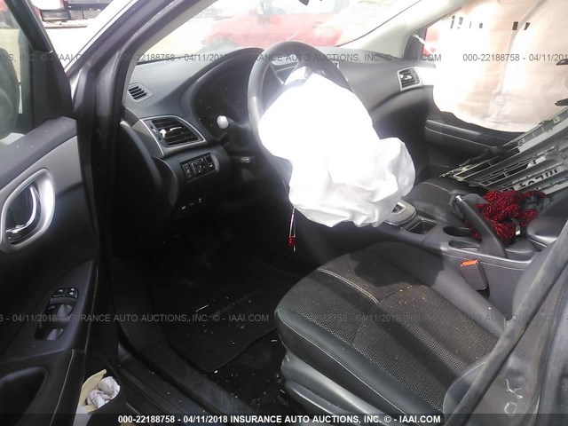 3N1AB7AP1FY380258 - 2015 NISSAN SENTRA S/SV/SR/SL GRAY photo 5