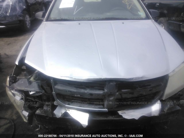 1B3LC56K48N607500 - 2008 DODGE AVENGER SXT SILVER photo 6