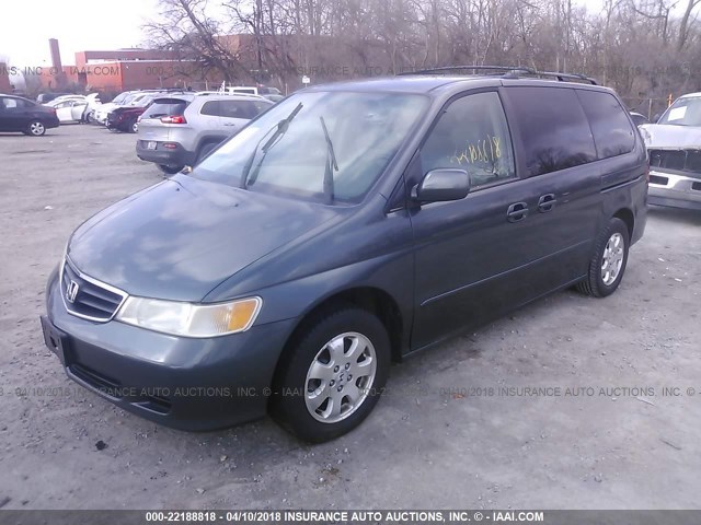 5FNRL18963B078229 - 2003 HONDA ODYSSEY EXL GRAY photo 2