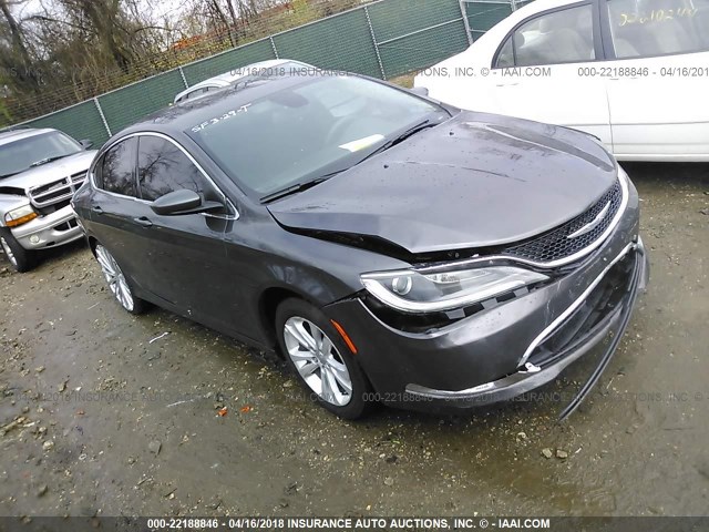 1C3CCCABXGN117737 - 2016 CHRYSLER 200 LIMITED SILVER photo 1