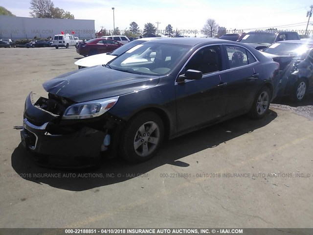 1G11B5SL6FF101352 - 2015 CHEVROLET MALIBU LS 黑色 照片 2