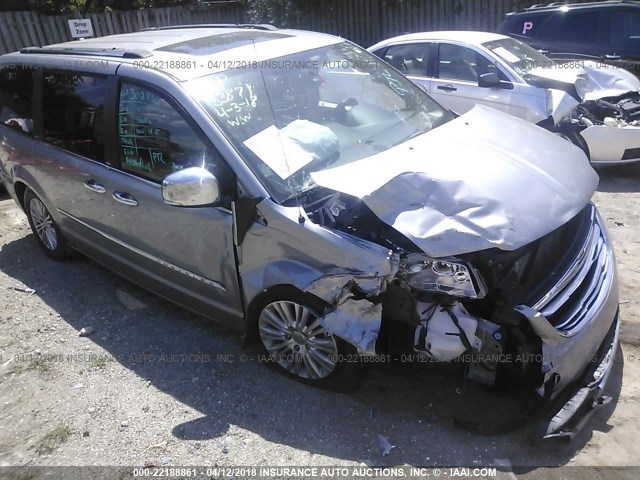 2C4RC1GG1DR684334 - 2013 CHRYSLER TOWN & COUNTRY LIMITED SILVER photo 1