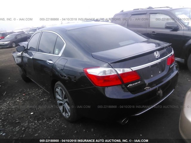 1HGCR2F58EA127583 - 2014 HONDA ACCORD SPORT BLACK photo 3