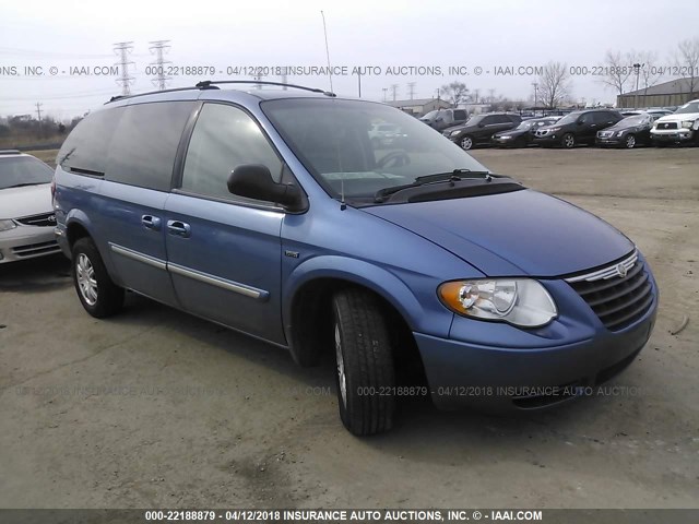 2A4GP54L37R274427 - 2007 CHRYSLER TOWN & COUNTRY TOURING BLUE photo 1