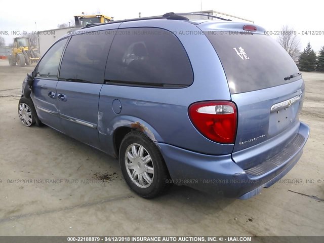 2A4GP54L37R274427 - 2007 CHRYSLER TOWN & COUNTRY TOURING BLUE photo 3