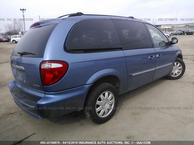 2A4GP54L37R274427 - 2007 CHRYSLER TOWN & COUNTRY TOURING BLUE photo 4