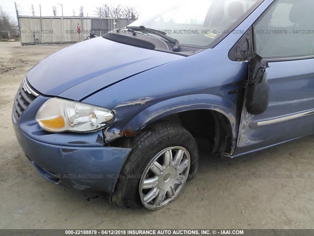 2A4GP54L37R274427 - 2007 CHRYSLER TOWN & COUNTRY TOURING BLUE photo 6