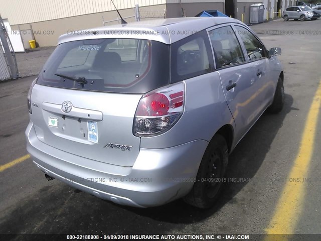 2T1KR32E88C697783 - 2008 TOYOTA COROLLA MATRIX XR SILVER photo 4