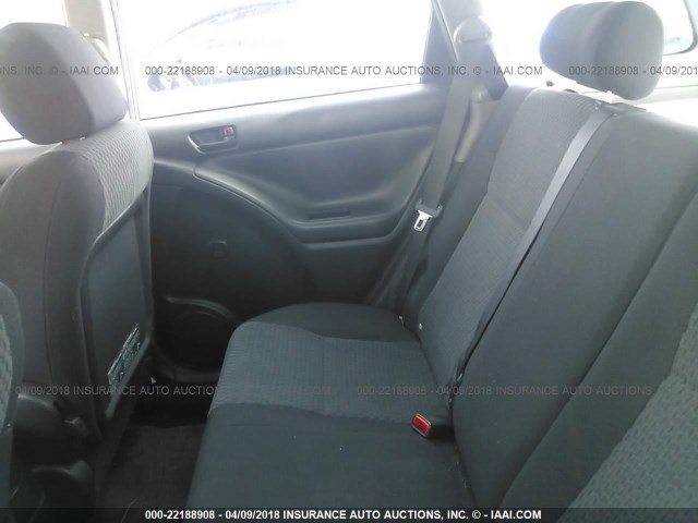 2T1KR32E88C697783 - 2008 TOYOTA COROLLA MATRIX XR SILVER photo 8