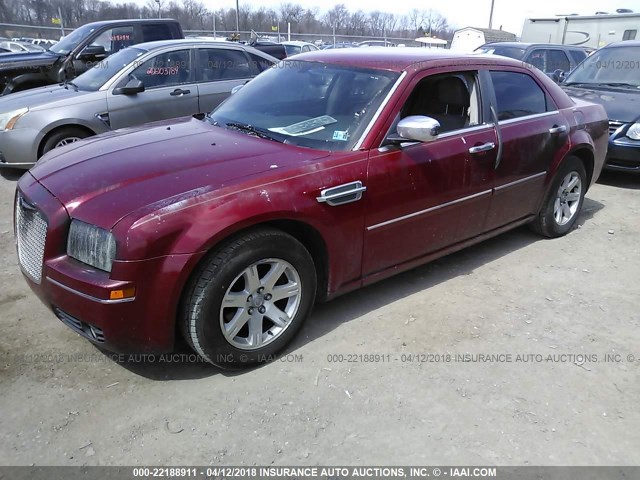 2C3KA53G87H632864 - 2007 CHRYSLER 300 TOURING BURGUNDY photo 2