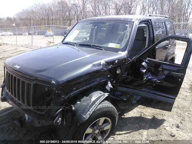1J8GN28K08W210410 - 2008 JEEP LIBERTY SPORT 黑色 照片 6