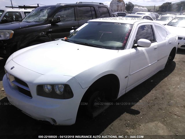 2B3CA3CVXAH257071 - 2010 DODGE CHARGER SXT WHITE photo 2