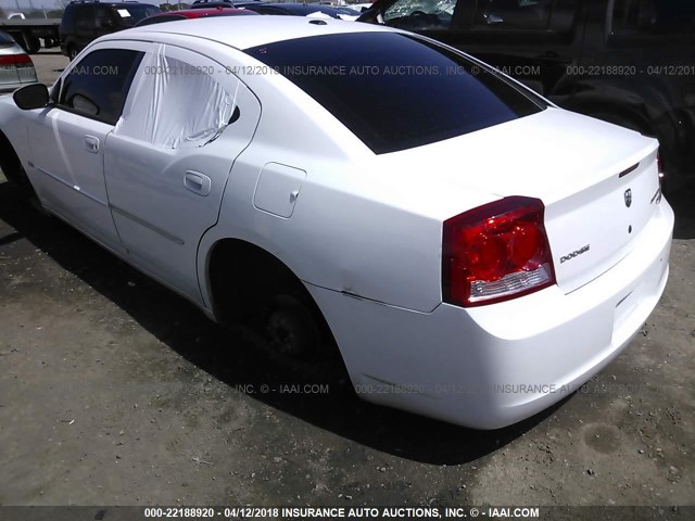 2B3CA3CVXAH257071 - 2010 DODGE CHARGER SXT WHITE photo 3