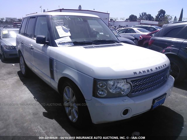 SALMF13468A267081 - 2008 LAND ROVER RANGE ROVER SUPERCHARGED WHITE photo 1