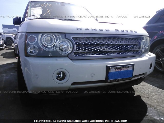 SALMF13468A267081 - 2008 LAND ROVER RANGE ROVER SUPERCHARGED WHITE photo 6