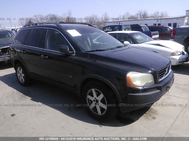 YV1CZ59H541044904 - 2004 VOLVO XC90 BLACK photo 1