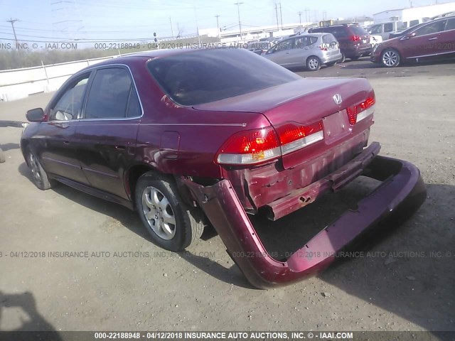 1HGCG56681A063085 - 2001 HONDA ACCORD EX RED photo 3