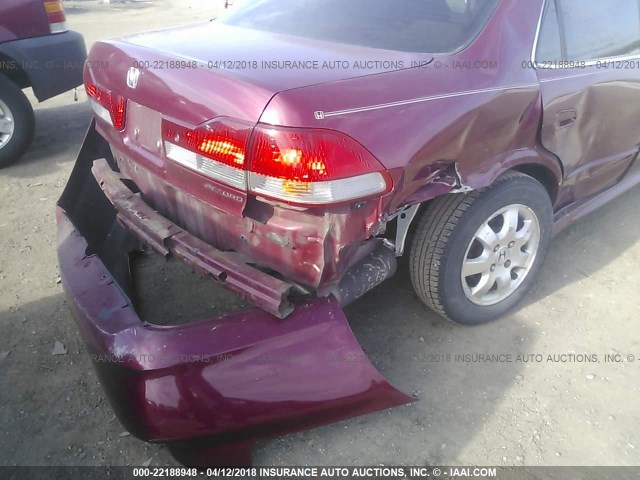 1HGCG56681A063085 - 2001 HONDA ACCORD EX RED photo 6