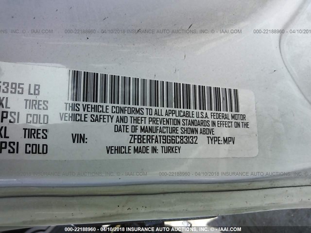 ZFBERFAT9G6C83132 - 2016 RAM PROMASTER CITY  白色 照片 9