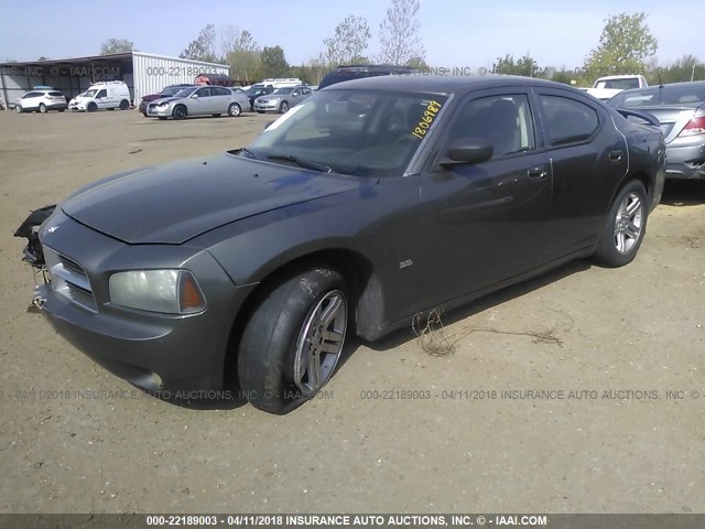 2B3KA33V79H532368 - 2009 DODGE CHARGER SXT GRAY photo 2