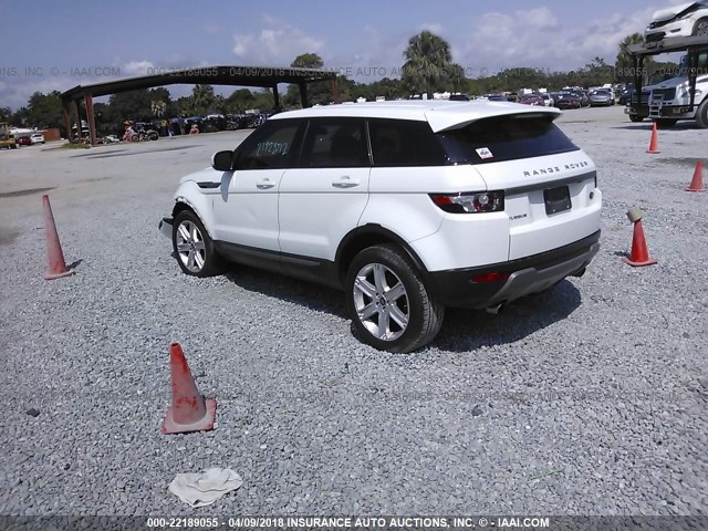 SALVN2BG6DH733831 - 2013 LAND ROVER RANGE ROVER EVOQU PURE WHITE photo 3