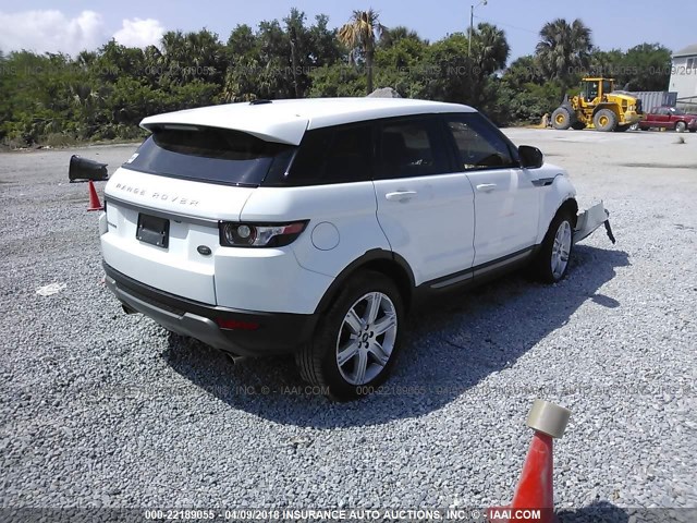 SALVN2BG6DH733831 - 2013 LAND ROVER RANGE ROVER EVOQU PURE WHITE photo 4