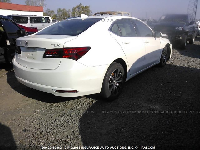 19UUB1F34FA008173 - 2015 ACURA TLX WHITE photo 4