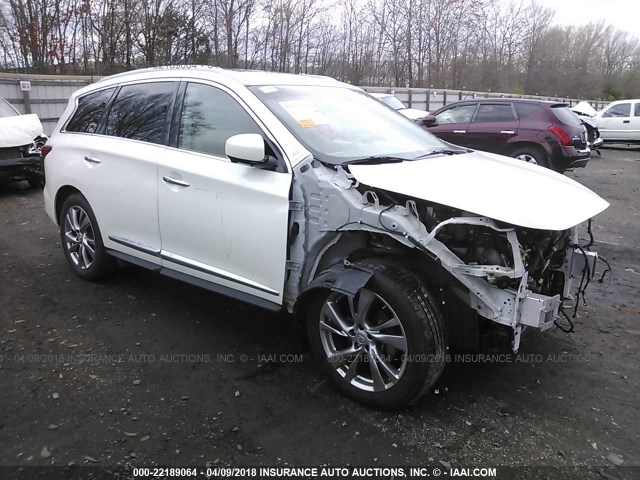 5N1AL0MN6DC340013 - 2013 INFINITI JX35 WHITE photo 1