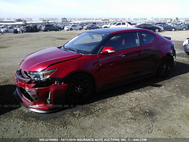 JTKJF5C71GJ026001 - 2016 TOYOTA SCION TC 红色 照片 2