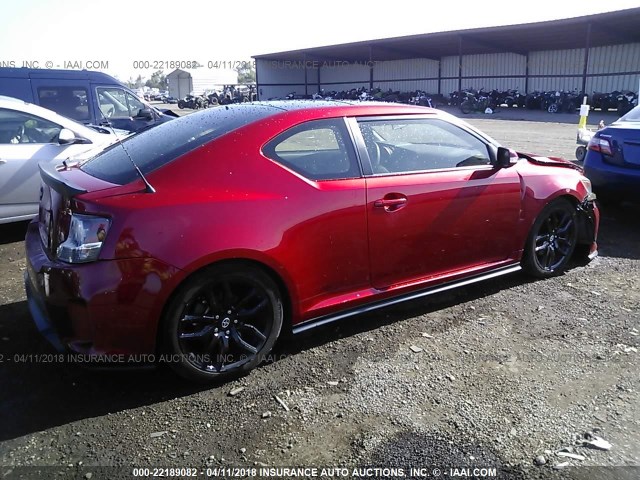JTKJF5C71GJ026001 - 2016 TOYOTA SCION TC 红色 照片 4