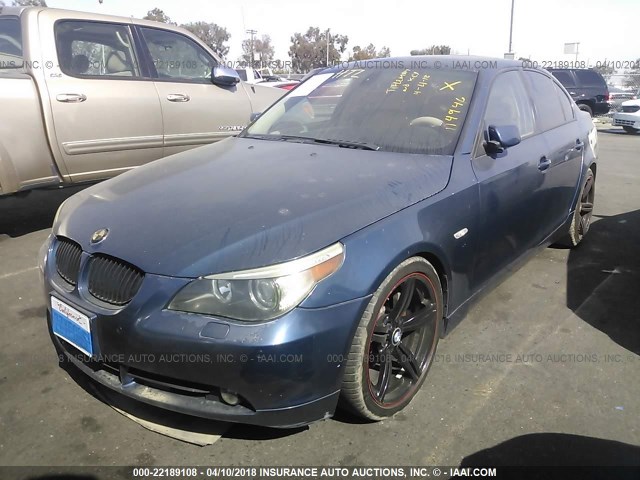 WBANB33515B114946 - 2005 BMW 545 I Dark Blue photo 2