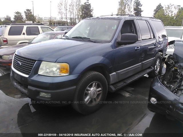 1FMPU16L24LB73772 - 2004 FORD EXPEDITION XLT Blau Foto 2