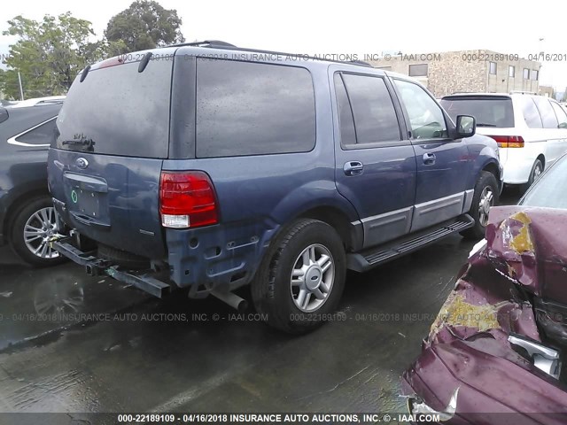 1FMPU16L24LB73772 - 2004 FORD EXPEDITION XLT BLUE photo 4