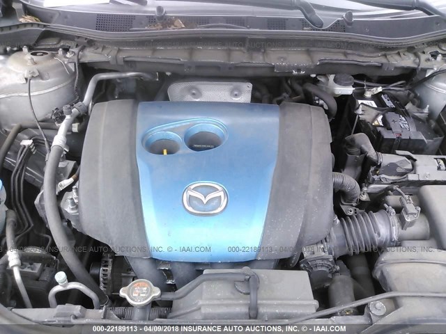 JM3KE4CE9D0169097 - 2013 MAZDA CX-5 TOURING SILVER photo 10