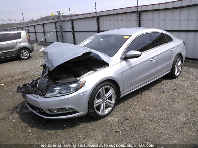 WVWBN7ANXDE524181 - 2013 VOLKSWAGEN CC SPORT SILVER photo 2