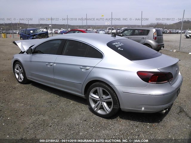 WVWBN7ANXDE524181 - 2013 VOLKSWAGEN CC SPORT SILVER photo 3