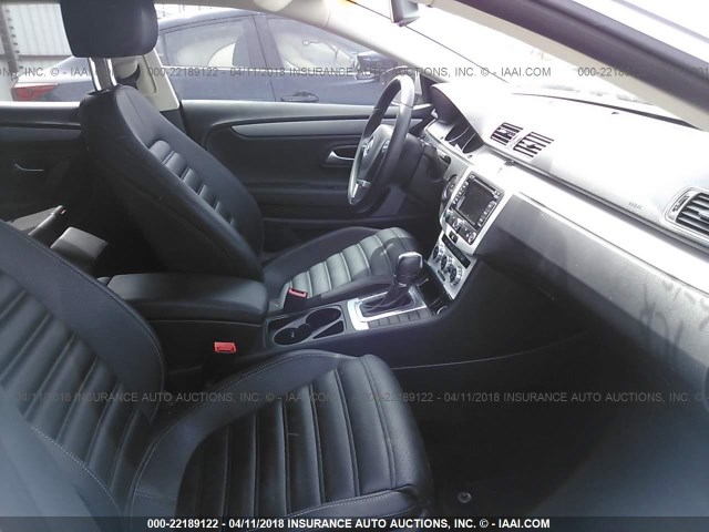 WVWBN7ANXDE524181 - 2013 VOLKSWAGEN CC SPORT SILVER photo 5