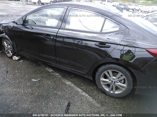 5NPD84LF5JH286059 - 2018 HYUNDAI ELANTRA SEL/VALUE/LIMITED BLACK photo 3