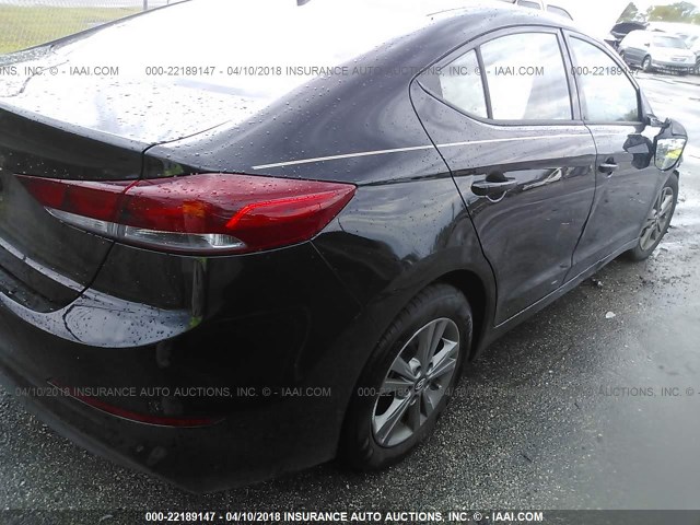 5NPD84LF5JH286059 - 2018 HYUNDAI ELANTRA SEL/VALUE/LIMITED BLACK photo 4