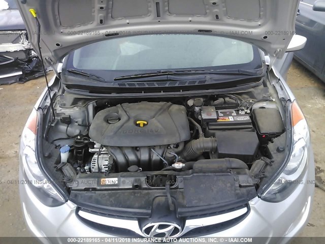 5NPDH4AEXDH302982 - 2013 HYUNDAI ELANTRA GLS/LIMITED GRAY photo 10