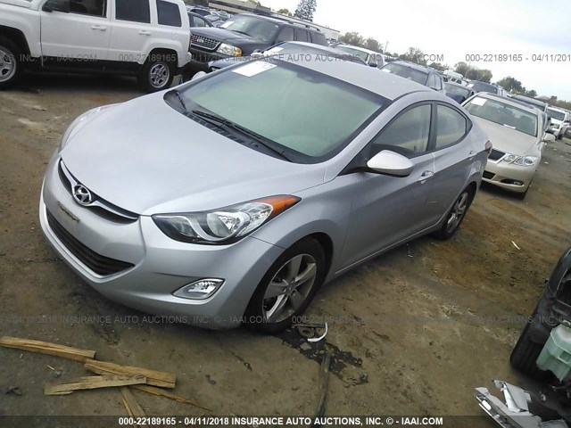 5NPDH4AEXDH302982 - 2013 HYUNDAI ELANTRA GLS/LIMITED GRAY photo 2