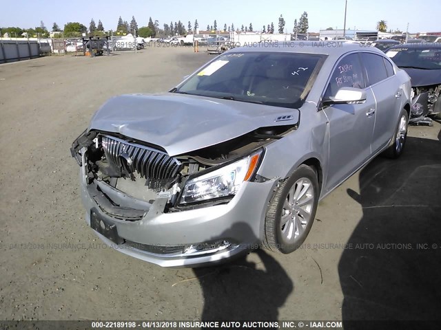 1G4GB5G36GF211471 - 2016 BUICK LACROSSE SILVER photo 2