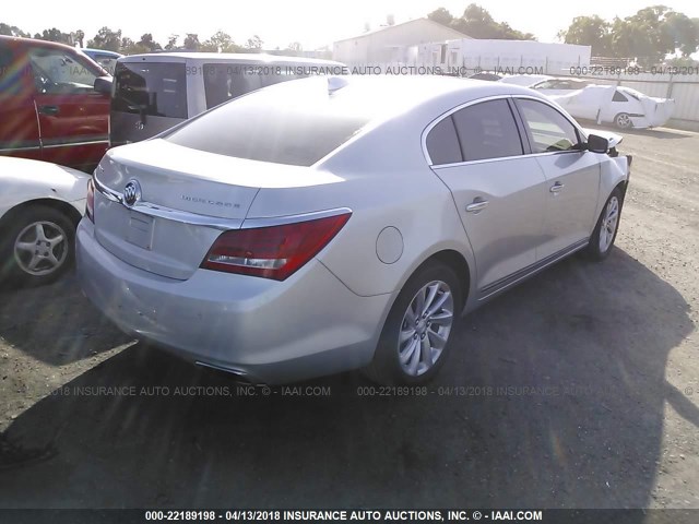 1G4GB5G36GF211471 - 2016 BUICK LACROSSE SILVER photo 4