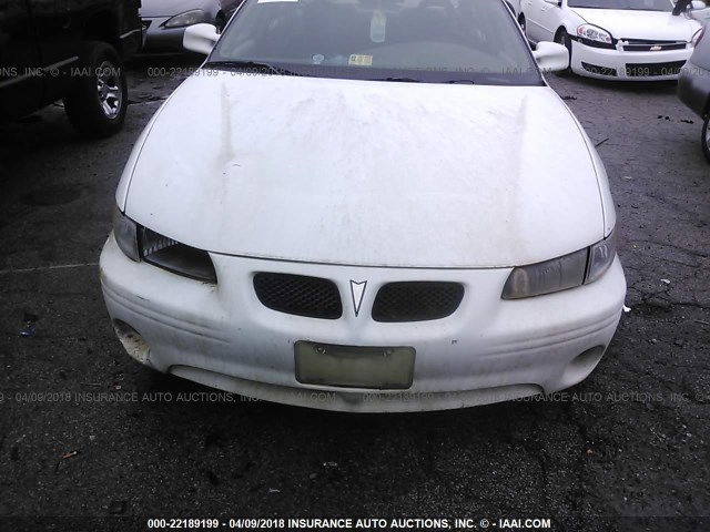 1G2WK52J51F129572 - 2001 PONTIAC GRAND PRIX SE WHITE photo 6