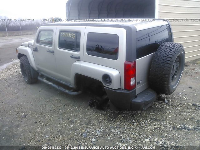 5GTEN13E898140938 - 2009 HUMMER H3 TAN photo 3